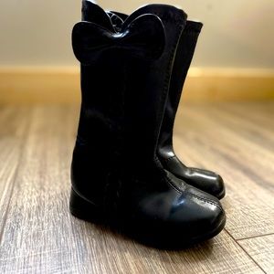 Girls tall black boots